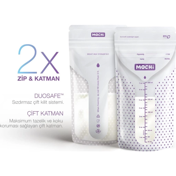 BFS   Mochi Anne Sütü Saklama Poşeti 25 Adet 200ml