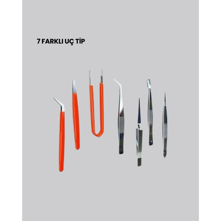 BFS Model Yapımı ve Anakart Tamiri İçin Hassas 7’li Cımbız Seti