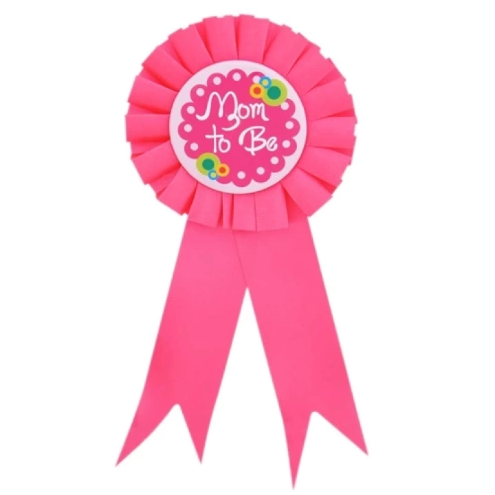BFS   Mom To Be Yazılı Rozet Pembe Renk