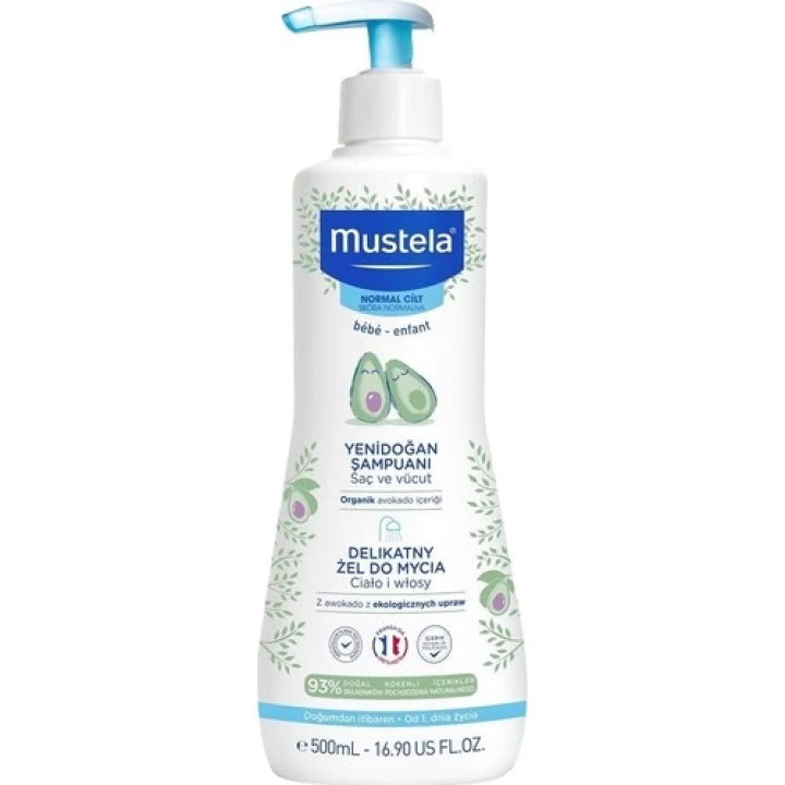 BFS   Mustela Dermo Cleansing Yenidoğan Saç ve Vücut Şampuanı 500 ml