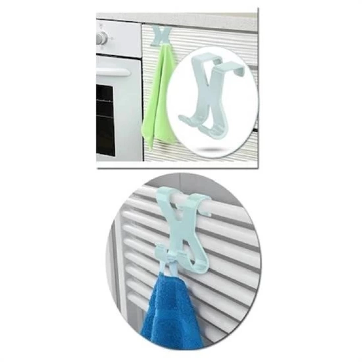 BFS  Mutfak Banyo Dolap Kapağına Takılan Meta Havlu Askılığı Aparatı