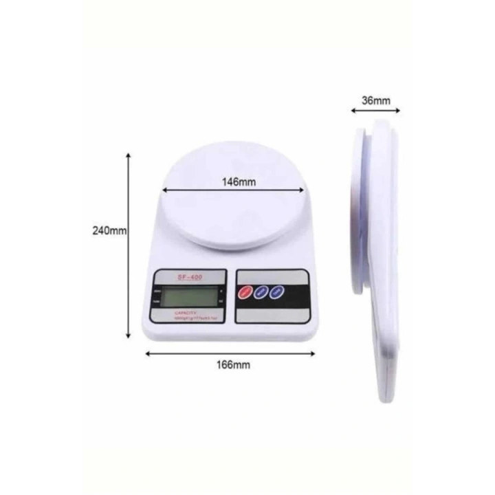 BFS Mutfak Tartısı Dijital Göstergeli Hassas Tartı 10 Kg Kapasiteli