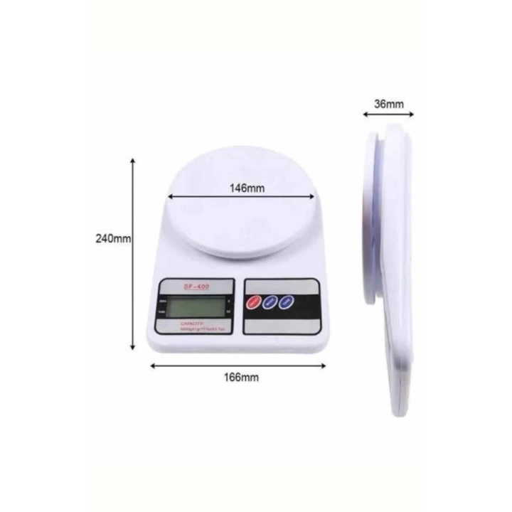 BFS Mutfak Tartısı Dijital Göstergeli Hassas Tartı 10 Kg Kapasiteli