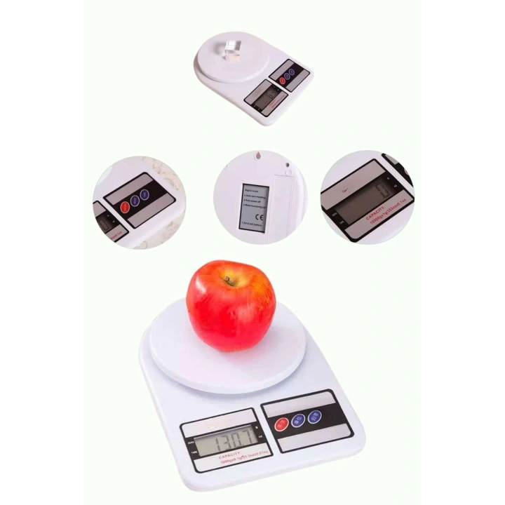 BFS Mutfak Tartısı Dijital Göstergeli Hassas Tartı 10 Kg Kapasiteli