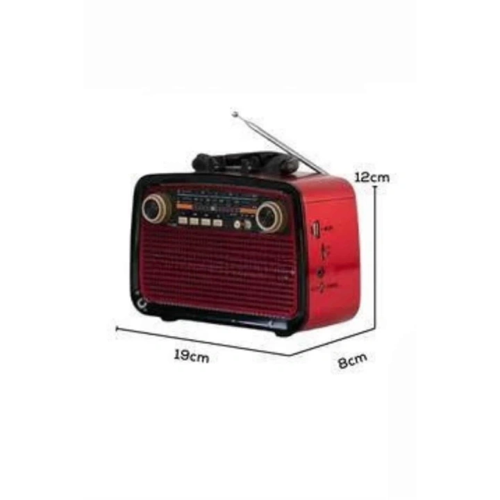 BFS Müzik Kutusu Bluetooth Bağlantılı El Fenerli Nostaljik Tasarım Radyo