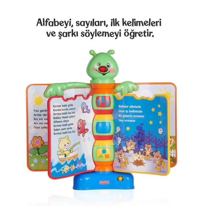 BFS  N3835 Fisher-Price® Eğlen ve Öğren Eğitici Masalcı Tırtıl / Türkçe / +6 ay