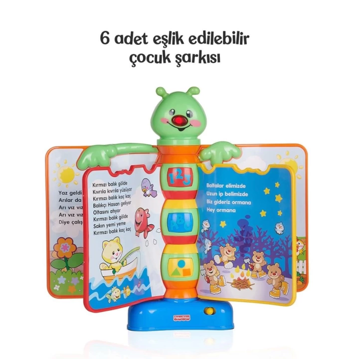 BFS  N3835 Fisher-Price® Eğlen ve Öğren Eğitici Masalcı Tırtıl / Türkçe / +6 ay