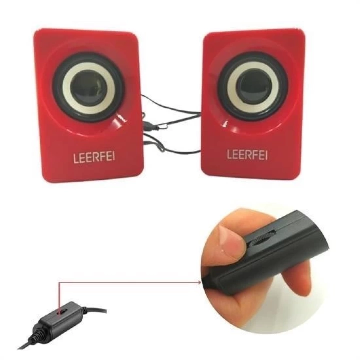 BFS  N62 1+1 Multimedia USB ve Jacklı Mini Hoparlör Yüksek Stereo Ses Sistemi