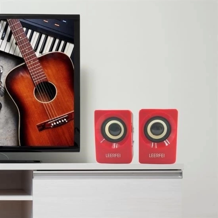 BFS  N62 1+1 Multimedia USB ve Jacklı Mini Hoparlör Yüksek Stereo Ses Sistemi