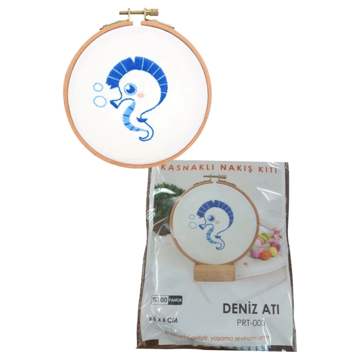 BFS Nakış Kitleri Kasnaklı 8.6 X 6 cm Deniz Atı