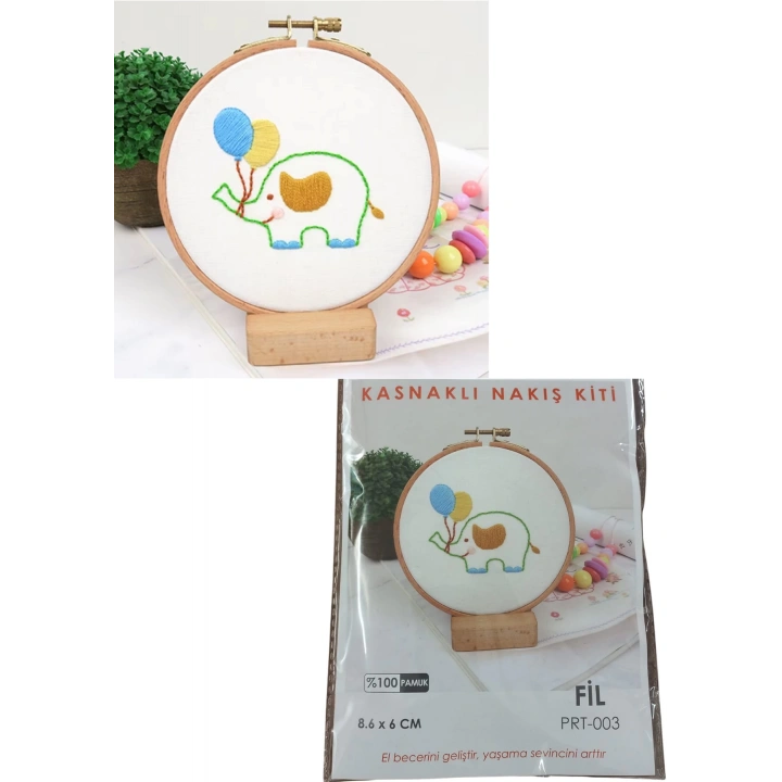 BFS Nakış Kitleri Kasnaklı 8.6 X 6 cm Fil