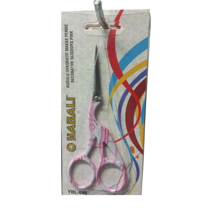 BFS Nakış Makası Kuğulu Dekoratif Makas Pembe YBL-046 Model 8