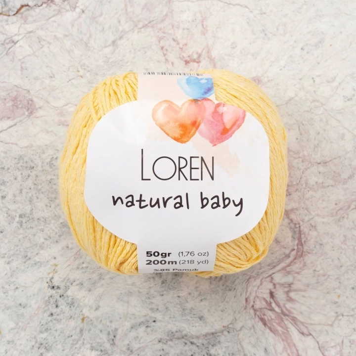 BFS  Natural Baby Sarı El Örgü İpi - R086 - 33942