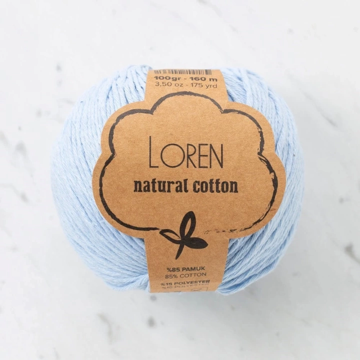 BFS  Natural Cotton Bebe Mavi El Örgü İpi - R090 - 33921