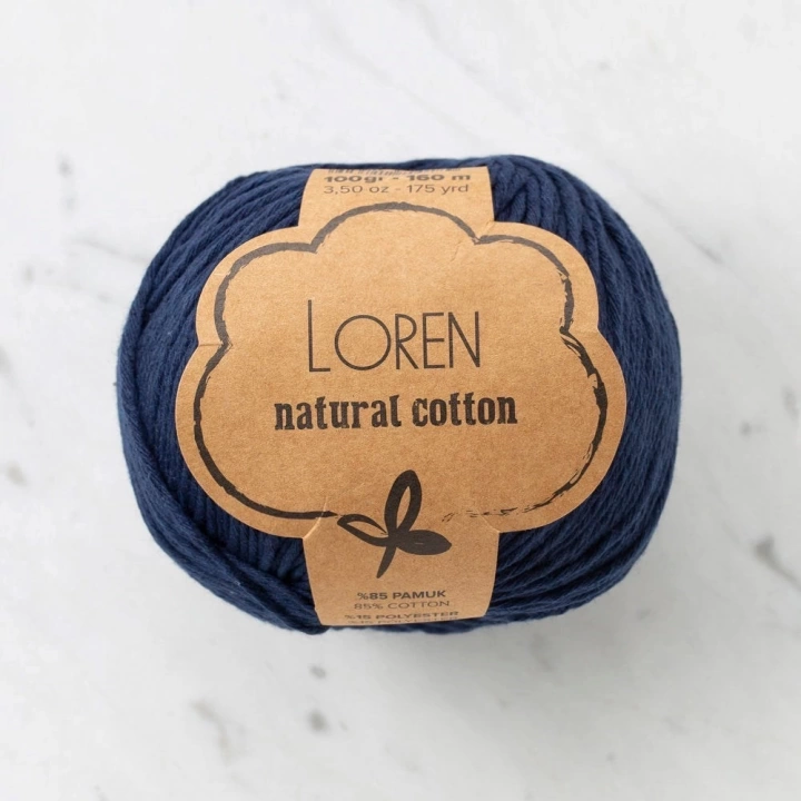 BFS  Natural Cotton Lacivert El Örgü İpi - R005 - 33900