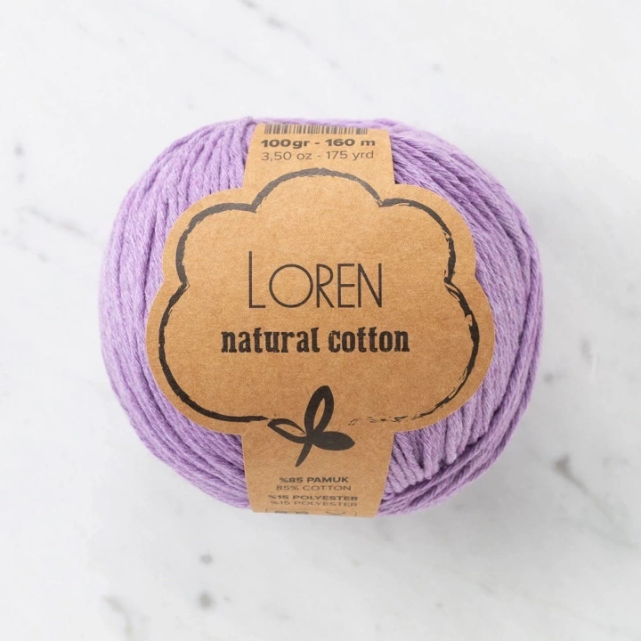 BFS  Natural Cotton Lila El Örgü İpi - R020 - 33920
