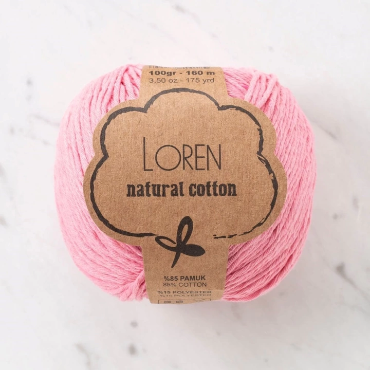 BFS  Natural Cotton Pudra Pembesi El Örgü İpi - R100 - 33906