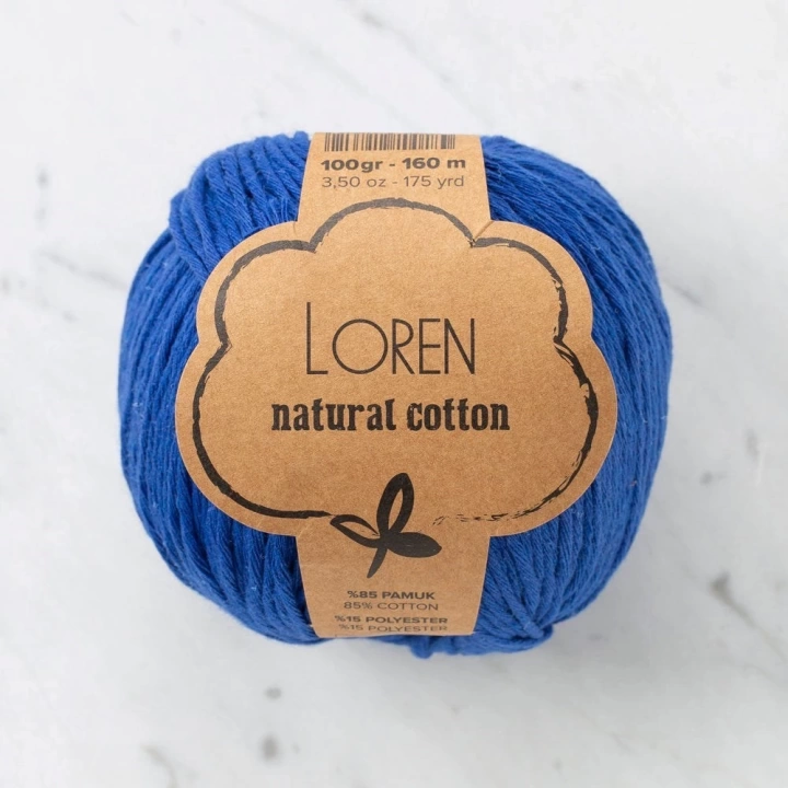 BFS  Natural Cotton Saks Mavi El Örgü İpi - R025 - 33918