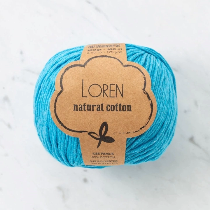 BFS  Natural Cotton Turkuaz El Örgü İpi - R091 - 33923