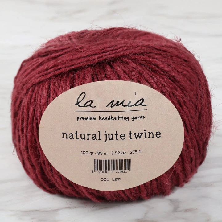 BFS  Natural Jute Twine 100 gr Bordo Jüt İp - L211 - 34105