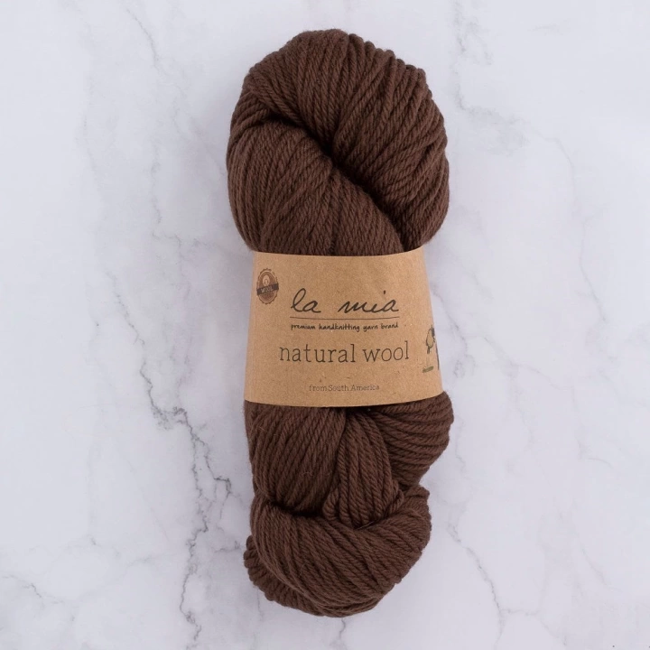 BFS  Natural Wool Acı Kahverengi El Örgü İpi - H7 - 33602