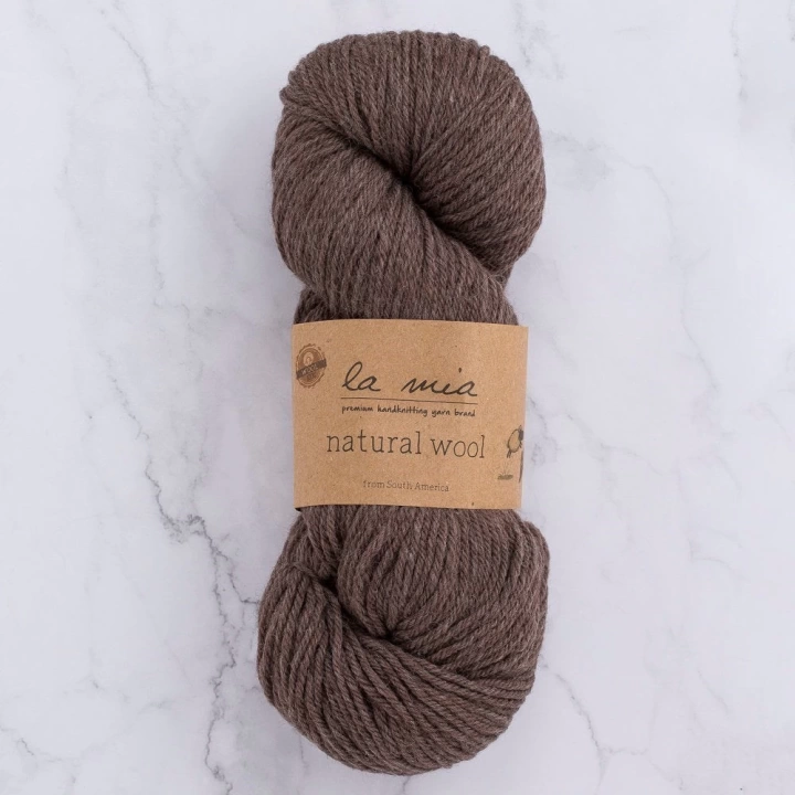 BFS  Natural Wool Koyu Kahverengi El Örgü İpi - H6 - 33603