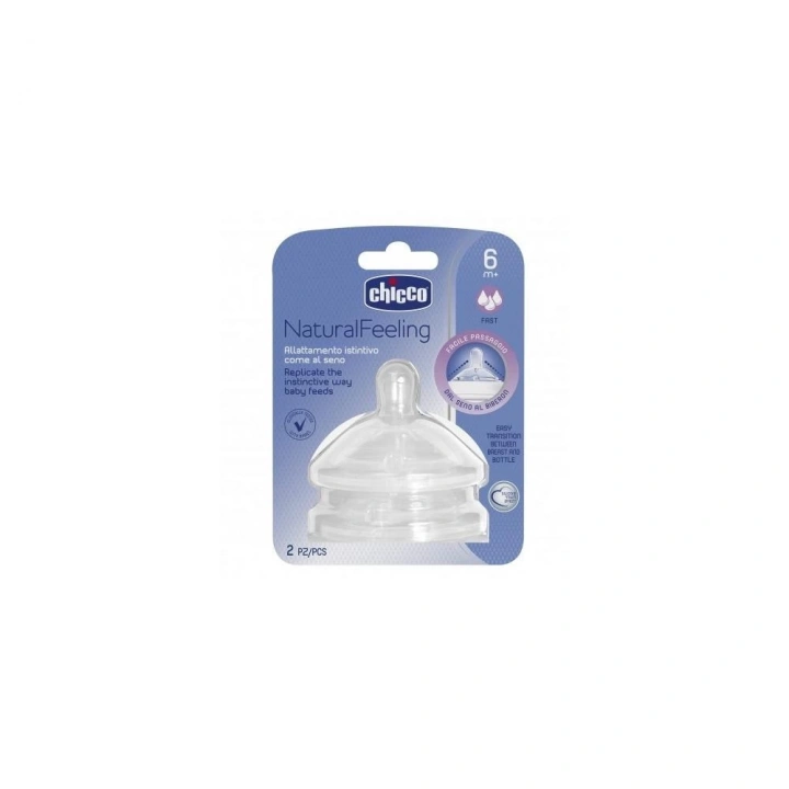 BFS     NaturalFeeling Biberon Emziği 6 Ay+ Hızlı Akış 2li