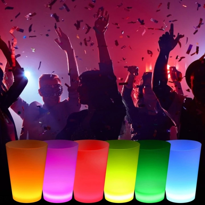 BFS  Neon Parti Glow Bardak 1.5 oz Karışık Renk 1 Adet Tekli