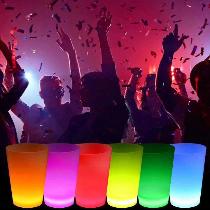 BFS Neon Parti Glow Bardak 1.5 Oz Karışık Renk 1 Adet Tekli