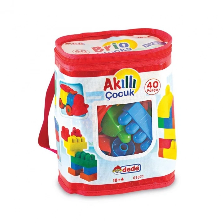 BFS Nessiworld  01021 Dede, Akıllı Çocuk Blokları 40 Parça