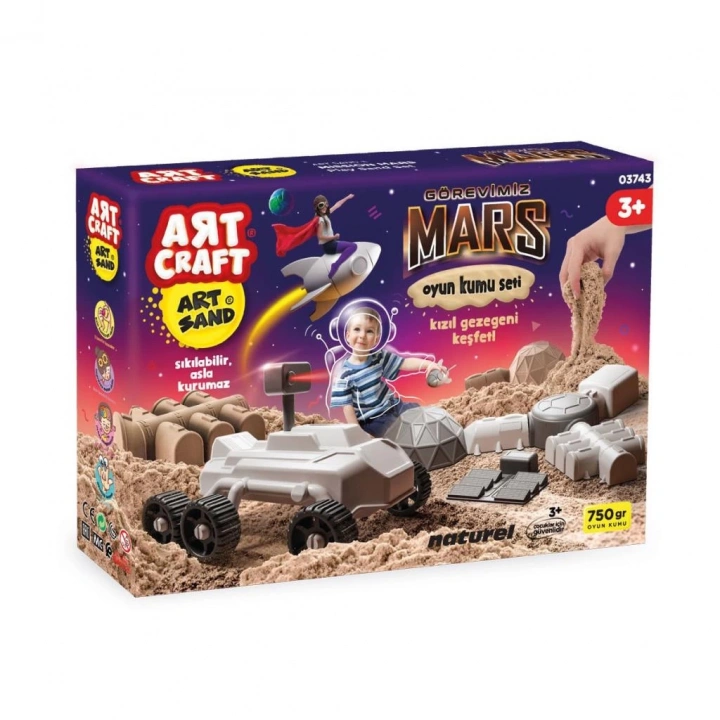 BFS Nessiworld 03743 ARTCRAFT GÖREVİMİZ MARS OYUN KUM SET 750 GR