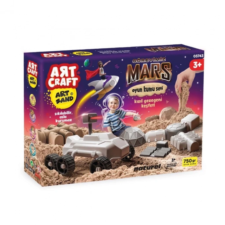 BFS Nessiworld 03743 ARTCRAFT GÖREVİMİZ MARS OYUN KUM SET 750 GR
