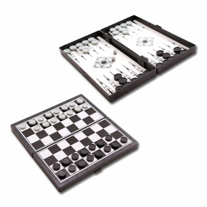 BFS Nessiworld   1050170 Manyetik Satranç-Tavla 2si 1 Arada -Starokey
