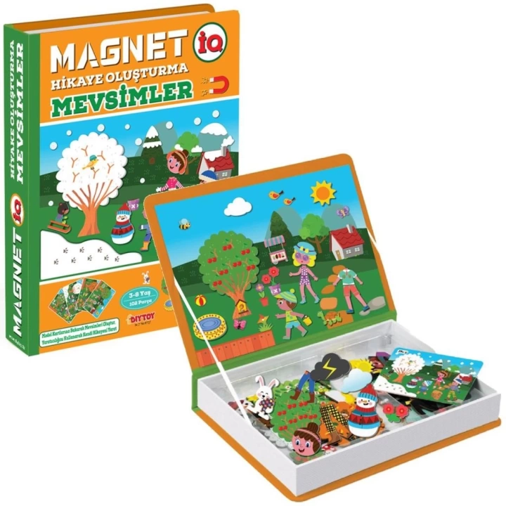 BFS Nessiworld 1505 DıyToy, Magnet Hikaye Oluşturma - Mevsimler / +3 yaş