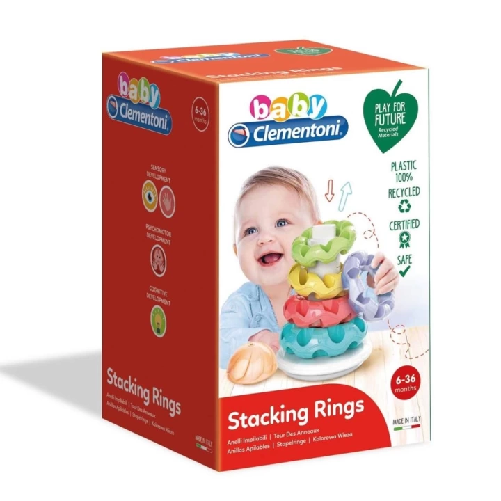 BFS Nessiworld 17103 Baby Clementoni - Renkli Halkalar 6-36 ay