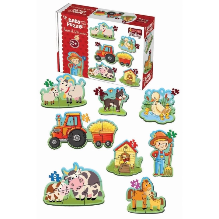 BFS Nessiworld 1734 Dıytoy, Baby Puzzle - İlk Çiftlik Puzzle