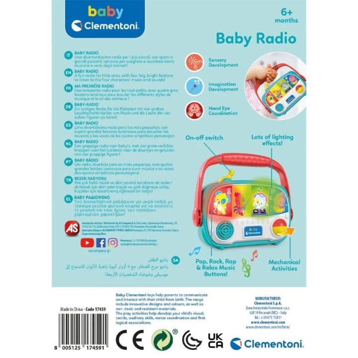 BFS Nessiworld 17459 Baby Clementoni - Bebek Radyosu