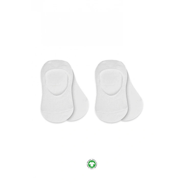 BFS NessiWorld 2Li Penye Babet Silikonlu Basic Çorap 30104 Beyaz Beyaz