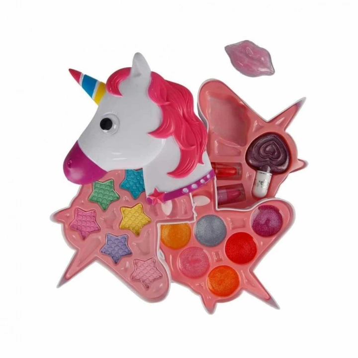 BFS Nessiworld 2602 Unicorn Şekilli 3 Katlı Makyaj Güzellik Seti