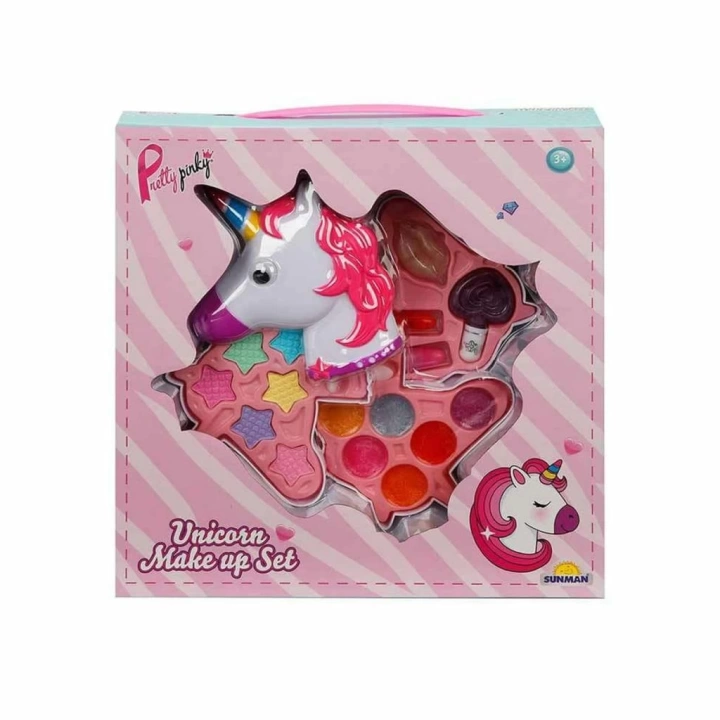 BFS Nessiworld 2602 Unicorn Şekilli 3 Katlı Makyaj Güzellik Seti