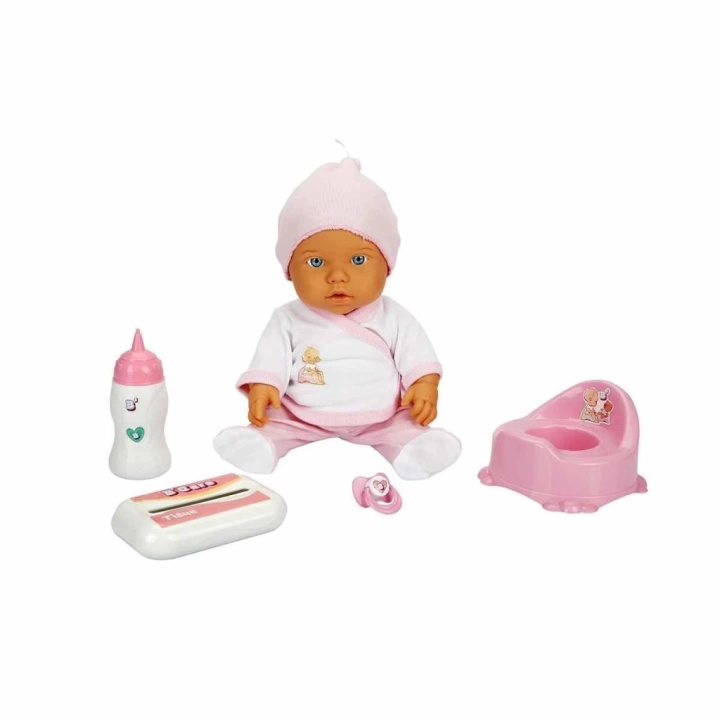 BFS Nessiworld 30011 Bebelou Tuvalet Zamanı Sesli Bebek Seti 35 cm -Sunman