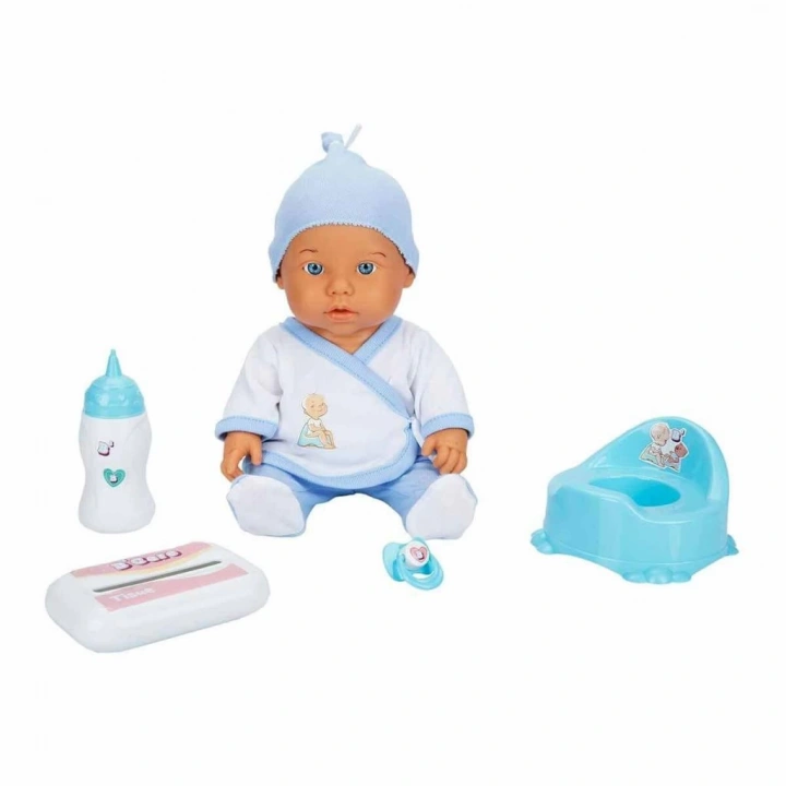 BFS Nessiworld 30011 Bebelou Tuvalet Zamanı Sesli Bebek Seti 35 cm -Sunman