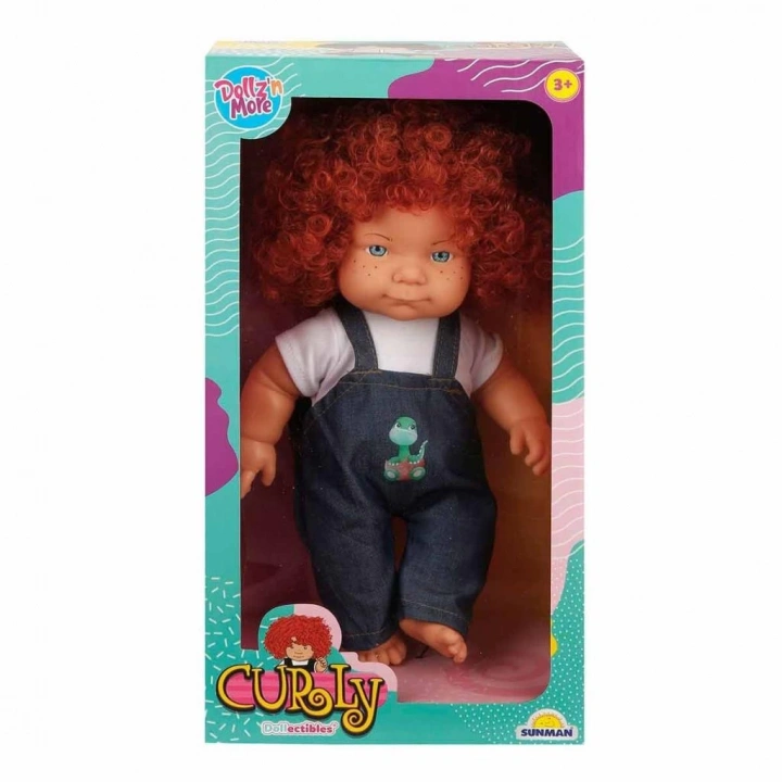 BFS Nessiworld 30151 Sunman, Curly Kıvırcık Saçlı Bebek 35 cm