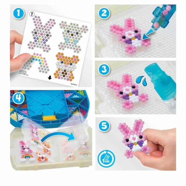 BFS Nessiworld 31912 AquaBeads Çantalı Başlangıç Seti 900 parça +4 yaş