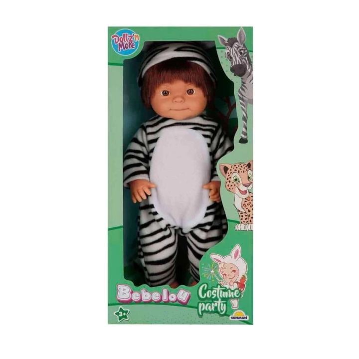 BFS Nessiworld 40041 Bebelou Hayvan Kostümlü Bebek 40 cm