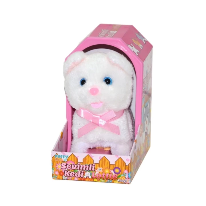 BFS Nessiworld 47191 Sesli ve Hareketli Jamina Sevimli Kedi Lottie -Sunman