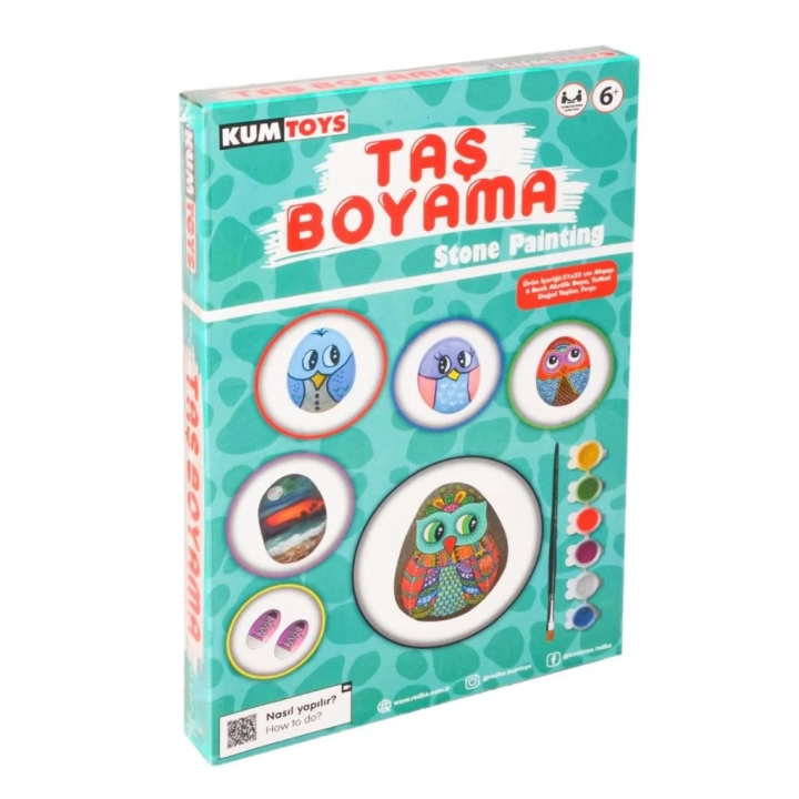 BFS Nessiworld 5307 Kumtoys Taş Boyama - Stone Painting / +6 yaş