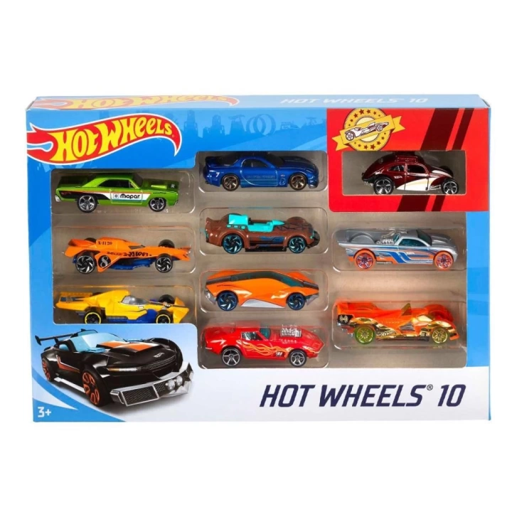 BFS Nessiworld 54886 Hot Wheels 10lu Araba Seti - Karışık Asorti