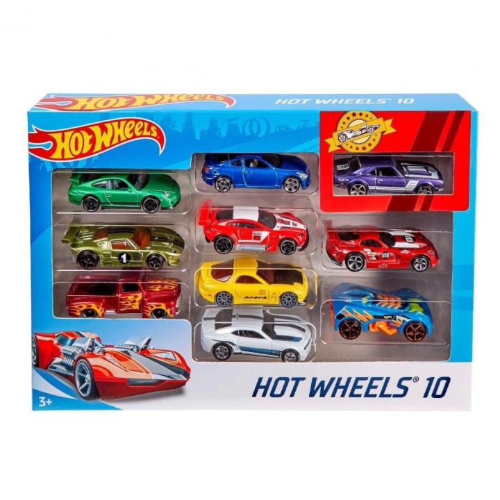 BFS Nessiworld 54886 Hot Wheels 10lu Araba Seti - Karışık Asorti