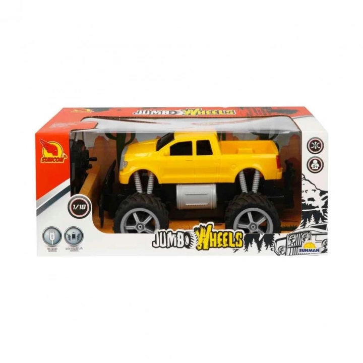 BFS Nessiworld 80012 1:18 Uzaktan Kumandalı Jumbo Wheels Usb Şarjlı Araba